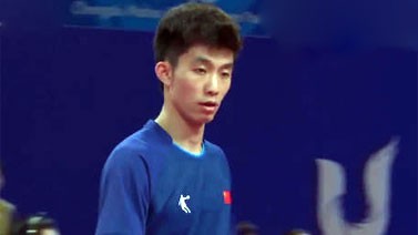 成都大运会-中国队3-0瑞士队 晋级乒乓球男团四强