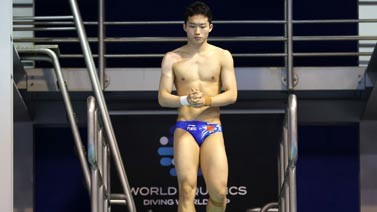 世界泳联跳水世界杯超级决赛 王宗源男子3米板夺冠