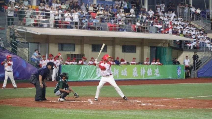 亚洲青少年棒球锦标赛（U15组）揭幕战中国队大胜巴基斯坦队