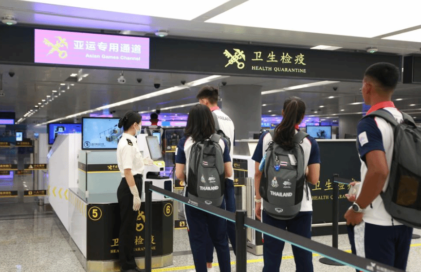 杭州亚运会首批境外运动员抵杭