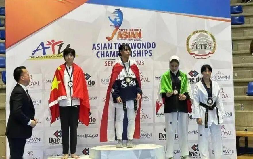 跆拳道国青队亚青赛获4银4铜