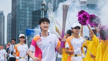 杭州第19届亚运会火炬传递杭州站活动举行