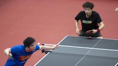国乒亚运会首训 樊振东、王楚钦、马龙悉数亮相