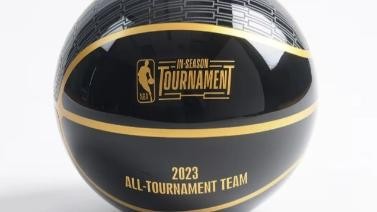 NBA官方发布季中锦标赛冠军、锦标赛MVP奖杯照
