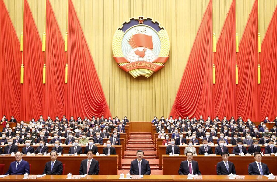 全国政协十三届五次会议开幕 习近平等到会祝贺