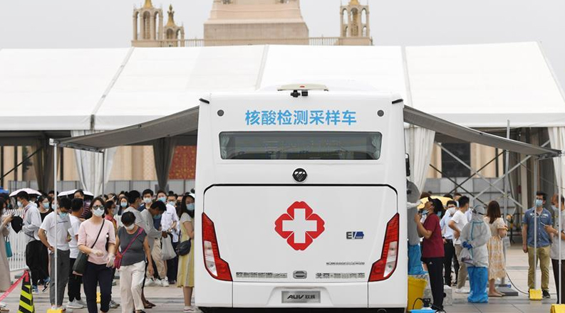 北京市首次投放移动核酸采样车