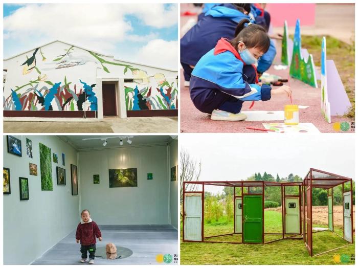 工作坊现场及部分展览作品 “2022艺术旌阳”组委会供图