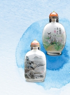 “非遗”内画瓶：瓶装山水 细致精美