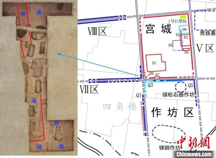 河南偃师二里头都邑多网格式布局 国家文物局供图 河南偃师二里头都邑多网格式布局 国家文物局供图