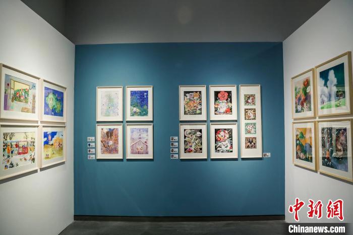 有春天——2022-2023四季主题插画展。 上海图书馆 供图 有春天——2022-2023四季主题插画展。 上海图书馆 供图
