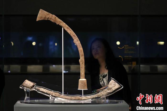 上海博物馆“实证中国：崧泽·良渚文明考古特展”。　张亨伟 摄