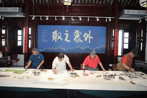 亦诗亦画中国书画精品展在古镇张堰举行
