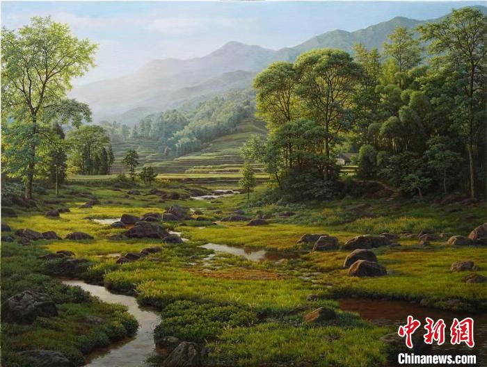 王海晖(中国)的《清韵》获纽约艺术学院奖。 主办方供图 王海晖(中国)的《清韵》获纽约艺术学院奖。 主办方供图