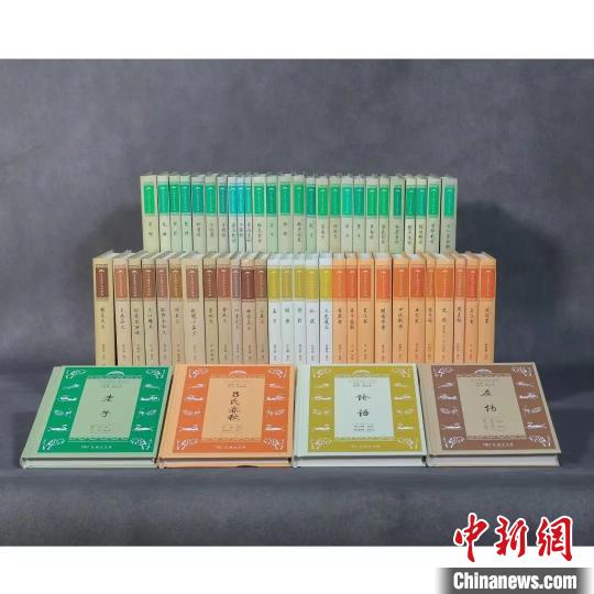 “学生国学丛书新编”全编60种书封 出版社供图 “学生国学丛书新编”全编60种书封 出版社供图