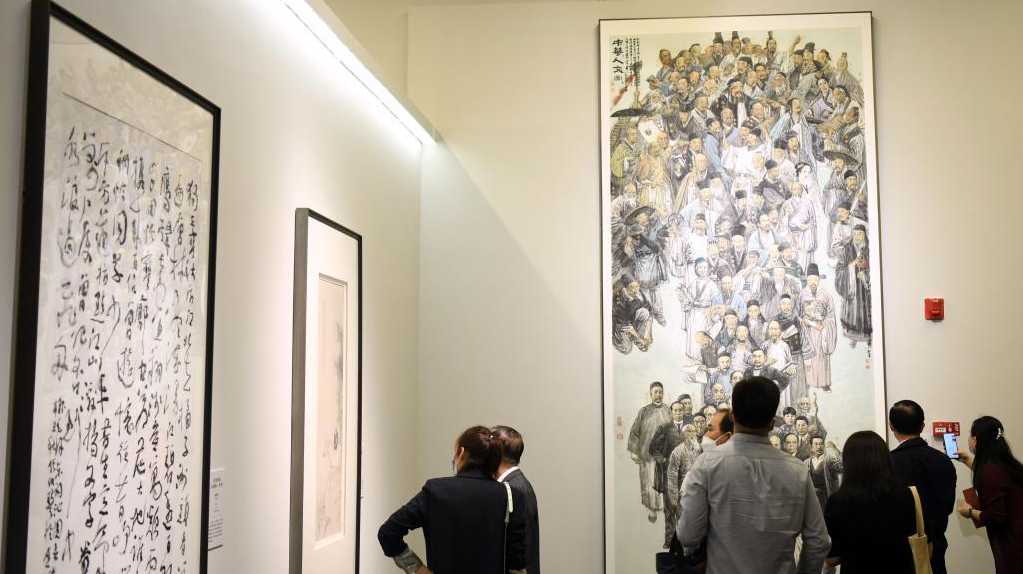 “承先启新——中央文史研究馆建馆70周年书画展”在国博开幕