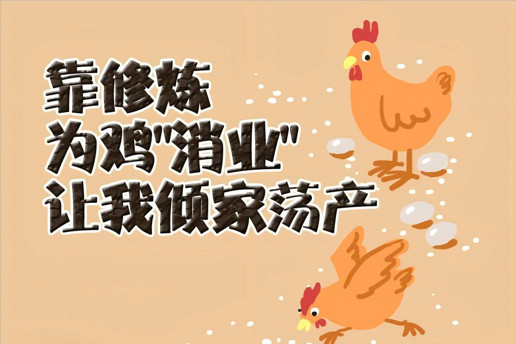 漫画：靠修炼为鸡“消业”让我倾家荡产