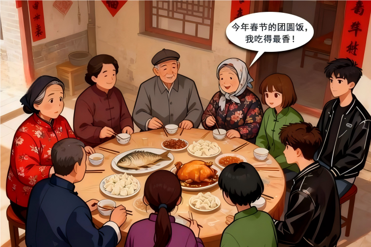 今年的团圆饭分外香