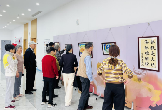 翰墨传正气众心拒邪风——上海市金山区常态化开展反邪教文化作品巡展活动