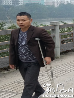胡成磊：“消业”害我终身残疾（图）