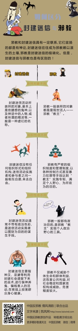 如何区分封建迷信与邪教（图解）