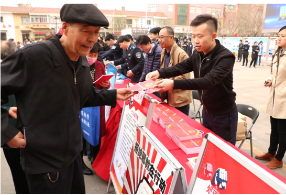 天津北辰区在综治宣传月开展反邪教宣传