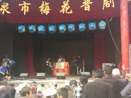 延川县反邪教宣传走进古庙会