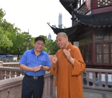 延参法师王汝刚现身上海反邪教网络直播