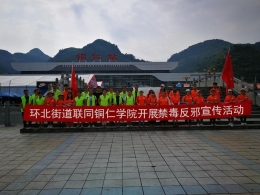 铜仁学院开展禁毒反邪宣传活动