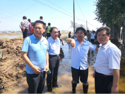 山东寿光反邪教系统全力投入抗洪救灾