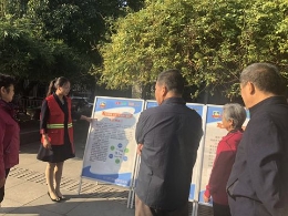 南京市燕子矶街道在重阳节开展反邪教宣传