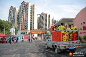 贺州市平桂区在易地搬迁安置点开展反邪教宣传