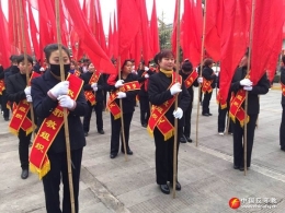 宝鸡市千阳县巧用社火游演进行反邪教宣传