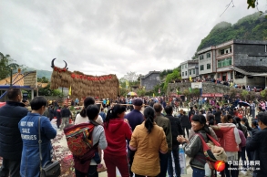 广西南丹县借助壮族“敬牛节”开展反邪教宣传