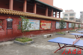 广东罗定市在旅游景点学宫建反邪教警示教育宣传墙