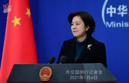 蓬佩奥接受“法轮功”媒体采访，外交部：沆瀣一气，令人不齿