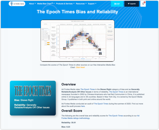 “法轮功”媒体付费评级难改其右翼标签