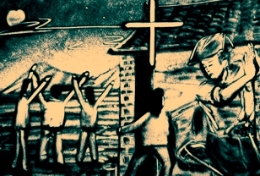 沙画·一颗支离破碎的心